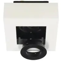 EDO OSMIN RIM 1 Blanc Noir IP20 carré plafonnier individuel blanc mat, anneau interchangeable, EDO777680