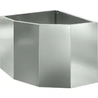 vidaXL Plante d'angle Argent 45 x 45 x 35 cm Acier galvanisé