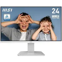 MSI Moniteur PC - - 23,8" - Full HD - 100 Hz - Dalle VA - 1 ms - Blanc - PRO MP2412W