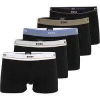 BOSS Essential 10267407 Trunk Boxers 5 Units Noir M Homme