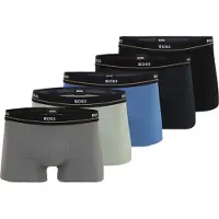 BOSS Lot de cinq boxers courts en coton stretch avec taille logotée
