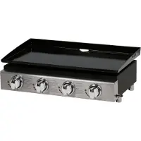 HABITAT ET JARDIN Plancha "Presto 4" - 4 Brûleurs - 9.7kW - Gris