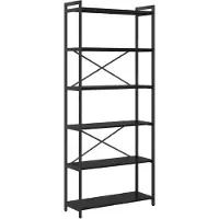vidaXL Bibliothèque Chêne noir 80 x 30 x 188 cm Bois d'ingénierie