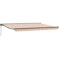 vidaXL Cadre de store bleu et orange 450 x 300 cm