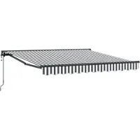 vidaXL Cadre de store anthracite et blanc 300 x 250 cm