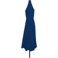 vidaXL Parasol de jardin bleu azur 395 x 395 x 245 cm Polyester