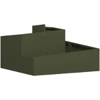 vidaXL Cache-pot de jardin Vert olive 80 x 80 x 50 cm