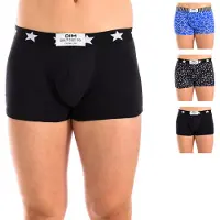 Dim Ad00c6d Vibes Cotton Patterned Boxers 3 Units Orange,Noir 3 Homme
