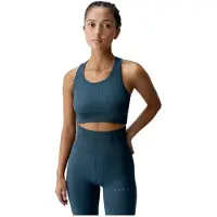 Born Living Yoga Nilay Seamless Medium-high Support Sports Top Bleu S Femme