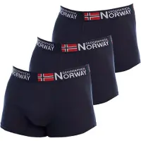 Geographical Norway Hommes Boxer-short Lot de 3 marine Pack-3-Navy