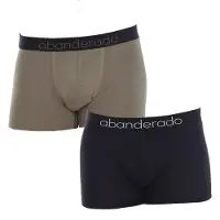 Abanderado Asa0c7m Natural Comfort Ultra-soft Bamboo Fabric Boxers 2 Units Noir,Gris M Homme