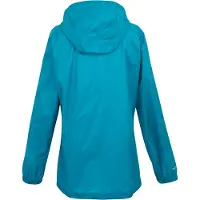 Regatta Veste de pluie pour femmes Pk It Jkt III avec capuche, imperméable RG3501 (46 FR) (Bleu paon)