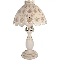Clayre & Eef Lampe de table Ø 41x69 cm Beige Métal