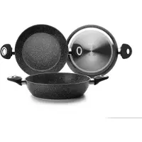 Ibili Honda 2 Handles Natura Frying Pan 28 Cm Argenté