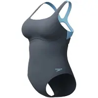 Speedo Flex Band Swimsuit Gris UK 42 Femme