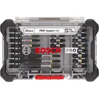 Bosch Accesorios Pro Screwdriver Bit Set 20 Pieces Argenté