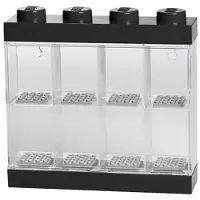 LEGO Minifigure Display Case 8, in Black [COLLECTABLES] Black, Brick