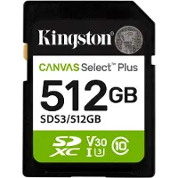 Kingston Technology 512 Go SDXC Canvas Select Plus Gen3 150 Mo/s C10 UHS-I U3 V30