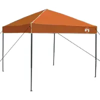 vidaXL , tente de pavillon, 243 x 243 x 251 cm, orange, tissu