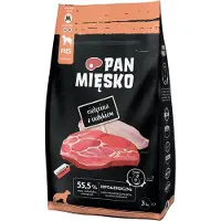 PAN MIĘSKO - Veau et dinde pour chiens adultes de tailles moyennes - M 3kg