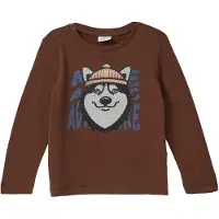 s.Oliver T-Shirt bleu / brun foncé / gris clair / noir