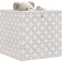 vidaXL Boîtes pliantes 10 pcs. crème 32x32x32 cm fleece