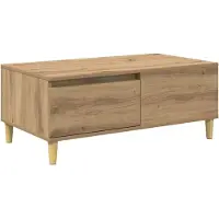 vidaXL Table basse en chêne Artisan 90 x 50 x 35 cm Bois composite