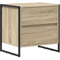 vidaXL Table de chevet Sonoma 50 x 39,5 x 50 cm Bois d'ingénierie