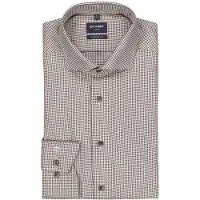 Olymp Chemise Luxor Impression Structura Marron Beige taille 46