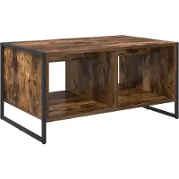 vidaXL Table basse Raucharbe 80 x 50 x 40 cm Bois composite