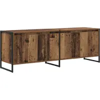 vidaXL Armoire TV vieux bois 140 x 36 x 49,5 cm Bois composite