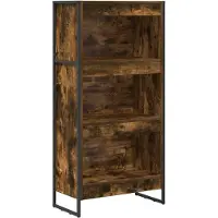 vidaXL Bibliothèque Chêne Fumé 80 x 30 x 155 cm Bois d'ingénierie