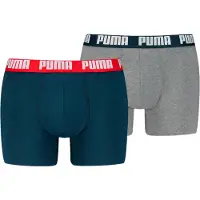 Puma Boxers gris / rouge sang / noir / blanc
