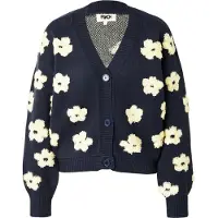 FRNCH PARIS Cardigan beige / bleu marine