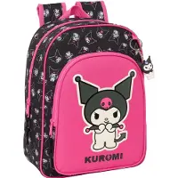 Hello Kitty Kuromi 10l 32x43x14 Cm Backpack Noir,Rose Enfants