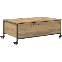 vidaXL Table basse en chêne Artisan 91 x 55 x 32 cm Bois composite