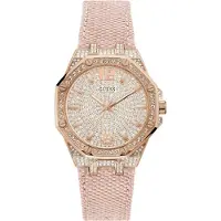 GUESS Montre - - GW0408L3 - Quartz - Doré rose - Bracelet en nylon
