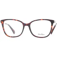 Max mara Lunettes de soleil carrées pour femme - - MM5079 - Rouge Havana - Synthétique - Plastique - Décontractée