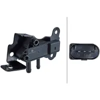 Hella Capteur, pression des gaz échappement 6PP009 409-331