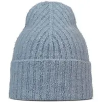Buff Knitted Beanie Bleu
