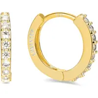 Luxenter Boucles d'oreilles 'Valarys' or / transparent