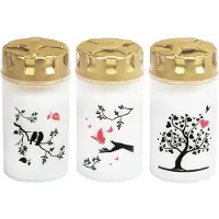 Jeka Bougie funéraire, Ø 6,5x12,7 cm, set de 3 pièces (3 pcs)