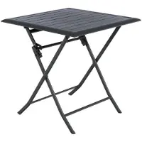 Hespéride Azua Table de jardin pliante en aluminium 2 places - Graphite