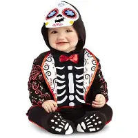 MOM Baby Day Of The Dead Costume Multicolore 7-12 Months Enfants