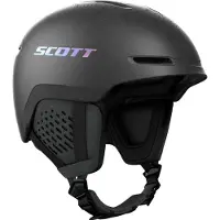 SCOTT - Casque de ski/snowboard - Track Plus Granite Black/Holo Grey - Taille S - Noir