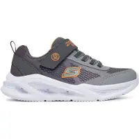 SKECHERS WIP 401495L-CCGY en charbon et gris textile / charbon synthétique / bordure orange, taille 34