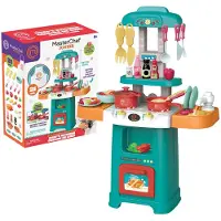 Famosa Masterchef Junior Electronic Kitchen With 31 Accessories Multicolore Enfants