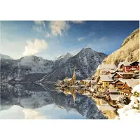 Educa Puzzle - - Hallstatt Hiver - 1500 pièces - Paysage - 85 x 60 cm - Adulte