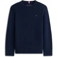 Tommy Hilfiger Pull enfant LAMBSWOOL CN SWEATER garcons - Marine - 14 ans