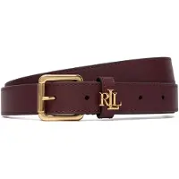 Ralph Lauren Ceinture 'Carryover' or / lie de vin